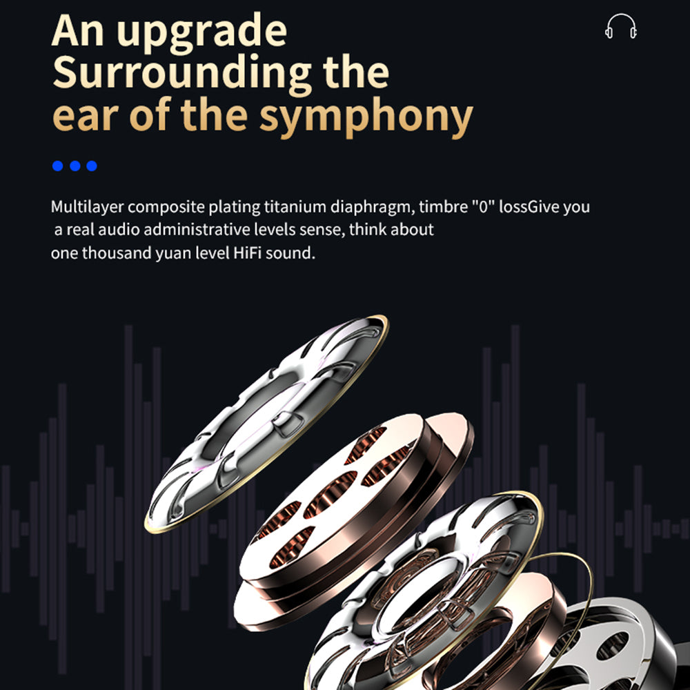YD01 TWS Wireless Bluetooth In-ear Earphone Digital Display HiFi Stereo Music Sport Headset with Breathing Light YD01 TWS Wireless Bluetooth In-ear Earphone Digital Display HiFi Stereo Music Sport Headset with Breathing Light